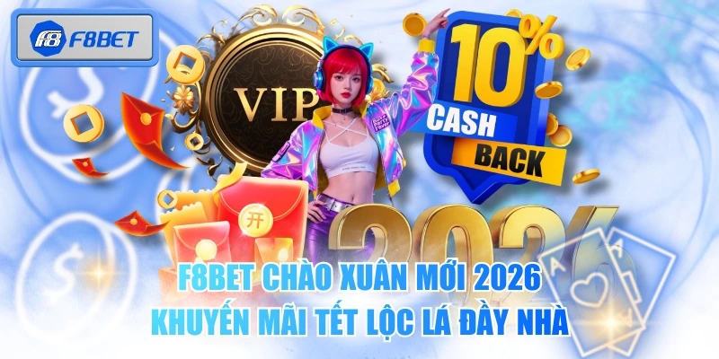F8BET Chào Xuân Mới 2026 - Khuyến Mãi Tết Lộc Lá Đầy Nhà