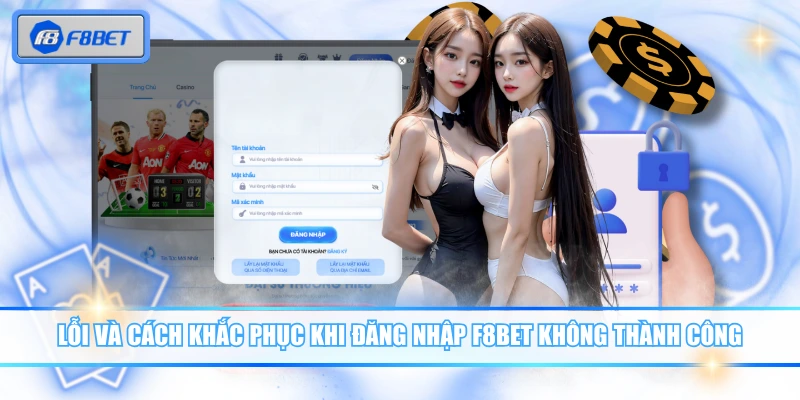 Lỗi và cách khắc phục khi đăng nhập F8BET không thành công