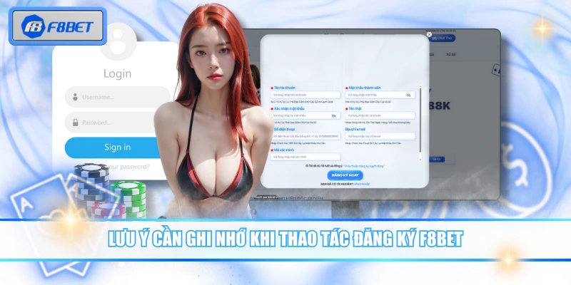 Lưu ý cần ghi nhớ khi thao tác đăng ký F8BET