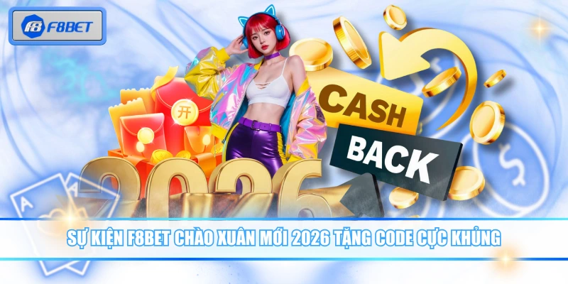 Sự kiện F8BET Chào Xuân Mới 2026 tặng code cực khủng